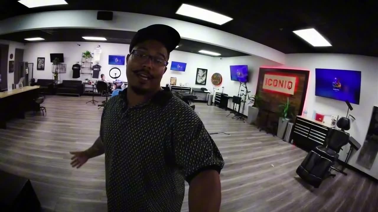 Roly inside Iconiq Tattoo Studio in this week’s vlog